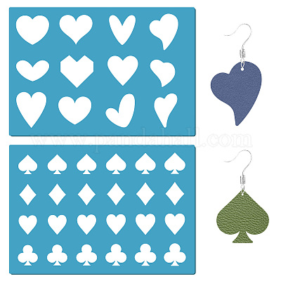 Acrylic Earring Handwork Template&nbsp;DIY-WH0359-022-1