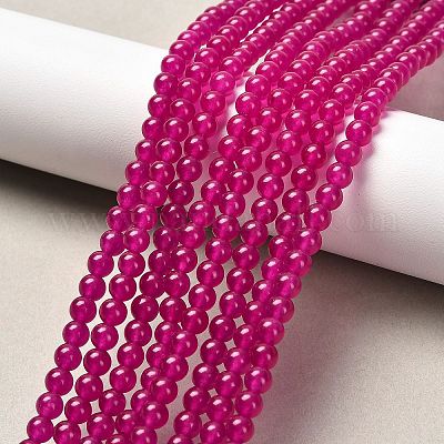 Natural & Dyed Malaysia Jade Bead Strands&nbsp;G-A146-4mm-A15-1