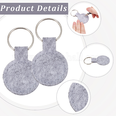 30Pcs Polyester Keychains&nbsp;KEYC-SP0001-61A-1