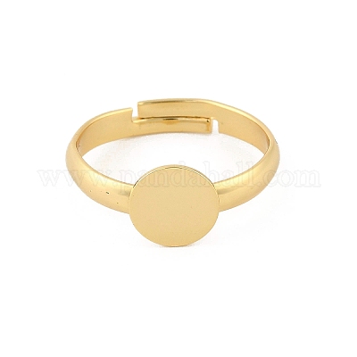 Brass Adjustable Ring Components&nbsp;KK-A272-03B-G-1
