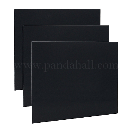 プラスチックシート  長方形  ブラック  40.7x30.5x0.3cm&nbsp;FIND-WH0199-401E-01-1