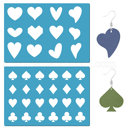 Acrylic Earring Handwork Template DIY-WH0359-022-1