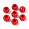 Opaque Acrylic Beads, Round, Red, 12x9.8mm, Hole: 6.5mm, about 850Pcs/500g