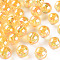 Transparent Acrylic Beads, AB Color Plated, Round, Gold, 12x11mm, Hole: 2.5mm, about 566pcs/500g