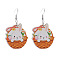 Easter Acrylic Dangle Earrings, Platinum, Rabbit, 50x35mm
