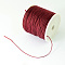 Braided Nylon Thread, Chinese Knotting Cord for Beading Jewelry Making Macrame Craft, Dark Red, 0.8mm, about 100yards/roll