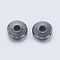 Brass Spacer Beads, Flat Round, Gunmetal, 6x1.5mm, Hole: 2mm