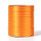 Double Face Satin Ribbon, Polyester Ribbon, Orange, 1/8 inch(3mm) wide, about 880yards/roll(804.672m/roll)