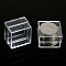 Polystyrene(PS) Plastic Bead Containers, Cube, Clear, 3x3x2.2cm