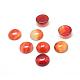 Dyed Natural Carnelian Gemstone Cabochons&nbsp;G-T020-8mm-14-1