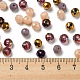 ガラスビーズ  多面カット  ロンデル  コーヒー  6x5mm  穴：1mm  約2360個/500g&nbsp;EGLA-A034-LM6mm-13-3