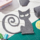 ポリエステルフェルトステッカー  長方形  濃いグレー  300x40x0.09cm  3 m /ロール&nbsp;DIY-WH0223-18D-7