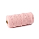 工芸品の編み物用の綿糸  ピンク  3mm  約109.36ヤード（100m）/ロール&nbsp;PW-WG5AA41-58-1