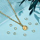 Brass Snap Clasps&nbsp;KK-BBC0021-49G-4