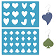 Acrylic Earring Handwork Template&nbsp;DIY-WH0359-022-1