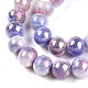 Electroplated Glass Beads Strands&nbsp;GLAA-C023-01E-3
