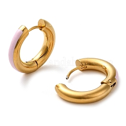 Real 18K Gold Plated 304 Stainless Steel Hoop Earrings&nbsp;UA1409-4