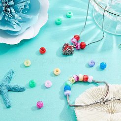 200Pcs 8 Colors Acrylic European Beads&nbsp;MACR-FH0001-05