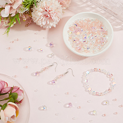 114Pcs Transparent Electroplate Glass Beads&nbsp;GLAA-PA0001-17B