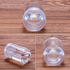 プラスチックビーズコンテナ  コラム  透明  6.4x10cm  8個/セット  容量：250ミリリットル&nbsp;CON-BC0004-59B