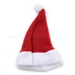 Christmas Hat Velvet Wine Bottle Cover&nbsp;AJEW-M012-01B