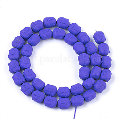 Spray Painted Non-magnetic Synthetic Hematite Beads Strands&nbsp;G-T116-28-19