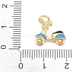 Brass Micro Pave Cubic Zirconia Pendants&nbsp;KK-H273-23G