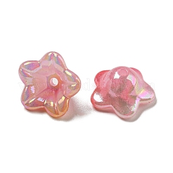 Iridescent Acrylic Bead Caps&nbsp;OACR-C021-08A