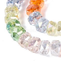 Electroplate Transparent Glass Beads Strands&nbsp;EGLA-N022-15A-B01