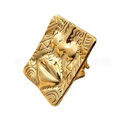 304 Stainless Steel Cuff Open Rings for Women&nbsp;WG68841-01