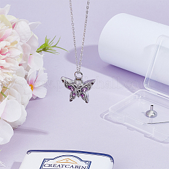 Stainless Steel Urn Ashes Necklace&nbsp;NJEW-CN0001-05B