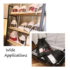 8Pcs 4 Colors Blank Non-Woven DIY Craft Drawstring Storage Bags&nbsp;ABAG-GN0001-10B