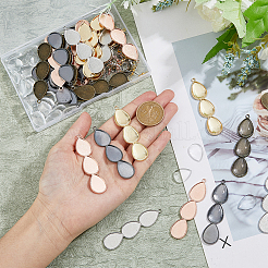 DIY Blank Teardrop Dome Earring Making Kit&nbsp;DIY-DC0004-52