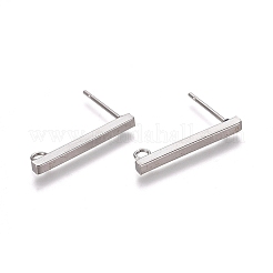 Non-Tarnish 304 Stainless Ear Stud Components&nbsp;STAS-M274-012A-P