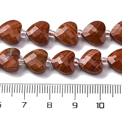Natural Red Jasper Beads Strands&nbsp;G-P570-E14-01