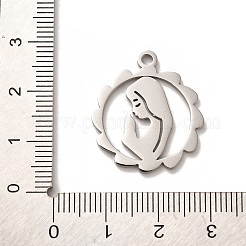 Non-Tarnish 304 Stainless Steel Pendants&nbsp;STAS-B054-08P