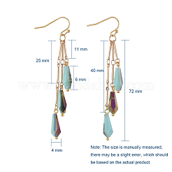 Electroplate Opaque Solid Color teardrop&nbsp;EJEW-JE03812
