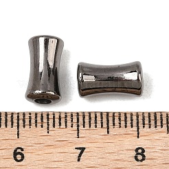 不透明なアクリルビーズ  ガンメタ色メッキ  竹  11x6mm  穴：3mm  約2777個/500g&nbsp;AC-CBAE09B-23