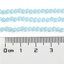 Baking Paint Transparent Glass Beads Strands&nbsp;DGLA-F029-J2mm-10