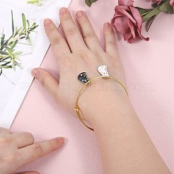 40本2色合金エナメルペンダント  猫のチャーム  ミックスカラー  20x12.2mm  穴：2mm&nbsp;JX636A