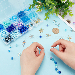 Ocean Theme DIY Jewelry Making Findings Kits&nbsp;DIY-PH0013-52