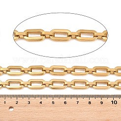 201ステンレス鋼の楕円形リンクチェーン  スプールで  イオンプレーティング（ip）  溶接されていない  18KGP本金メッキ  16x8x3mmと10x6x2.5mm&nbsp;CHS-H118-15G