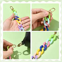 Acrylic Link Chains Bag Extender Chains&nbsp;HJEW-FS00058-03