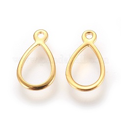 304 Stainless Steel Open Charms&nbsp;STAS-P227-22G