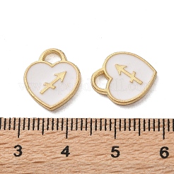 (Defective Closeout Sale: Enamel Yellowing) Golden Alloy Enamel Charms&nbsp;ENAM-XCP0001-47B