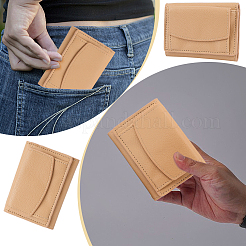 女性用PUレザー財布  長方形  砂茶色  19~20.3x10x1.15cm&nbsp;AJEW-WH20002-43C