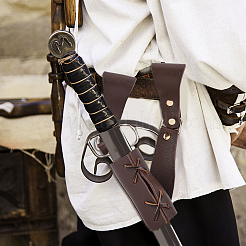 PU Leather Left Sword Blade Cover&nbsp;AJEW-WH0291-22A