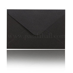 白紙の封筒  長方形  ブラック  134x185x0.3mm&nbsp;AJEW-WH20048-90C
