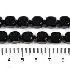 Natural Black Onyx(Dyed & Heated) Beads Strands&nbsp;G-B125-F01-01