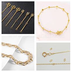 304ステンレススチールSフック留め具  ゴールドカラー  12.5x6.5x1mm  穴：3~3.5mm  50個/箱&nbsp;STAS-UN0004-91G